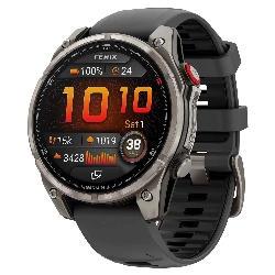 Умные часы Garmin Fenix 8 Pro, 47 мм, AMOLED Sapphire Titanium Graphite / Black 010-03198-11