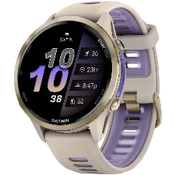 Умные часы Garmin Forerunner 970 Soft Gold Titanium French Grey/Translucent Indigo 010-02969-12