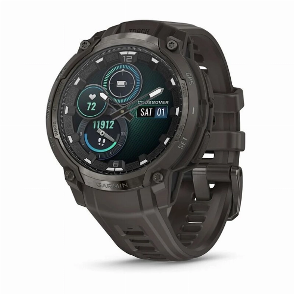 Умные часы Garmin Instinct Crossover, Amoled Charcoal Black 010-03398-00