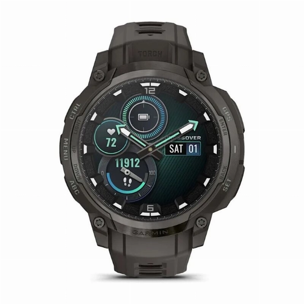 Умные часы Garmin Instinct Crossover, Amoled Charcoal Black 010-03398-00