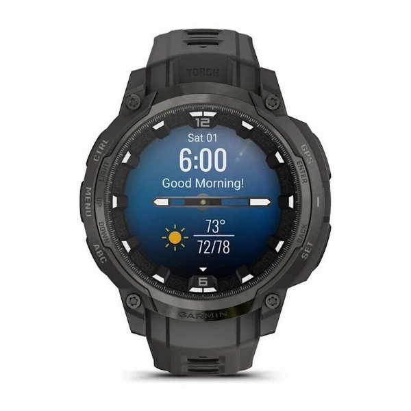 Умные часы Garmin Instinct Crossover, Amoled Charcoal Black 010-03398-00