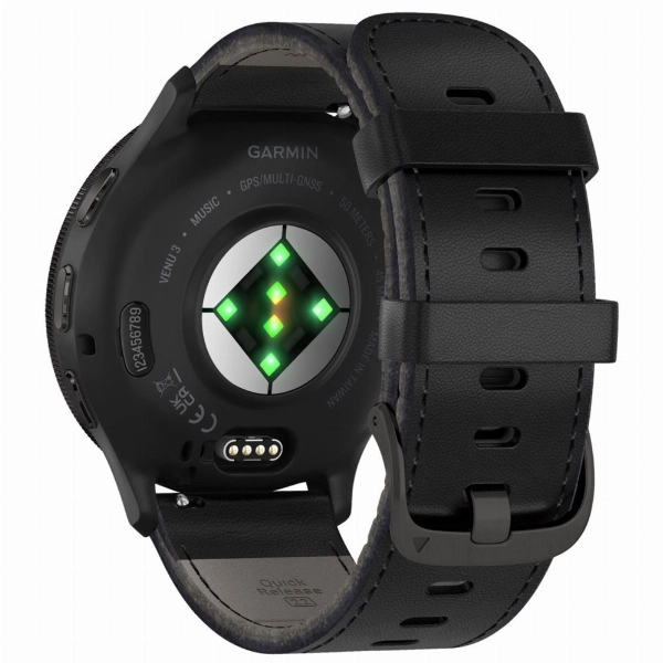 Умные часы Garmin Venu 3 Black Leather Band 0100278452