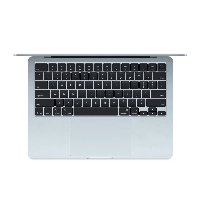 Ноутбук Apple MacBook Air 13" (M4 10C, 8C) MC6T4, 16/256 ГБ, Sky Blue, небесно-голубой