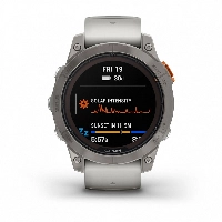 Умные часы Garmin Fenix 7 Pro Sapphire Solar, 47 мм, 0100277721, Fog Gray/Ember Orange