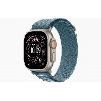 Apple Watch Ultra 3 49mm, Natural Titanium Light Blue Alpine Loop, L