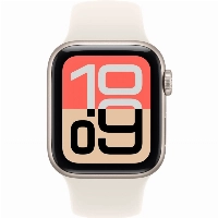 Apple Watch SE 3 44mm, Starlight Aluminum Starlight Sport Band, M/L