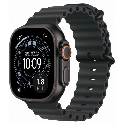 Apple Watch Ultra 3 49mm, Black Titanium Black Ocean Band