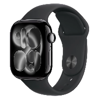 Apple Watch Series 11 42 мм, Jet Black Aluminum Black Sport Band, M/L