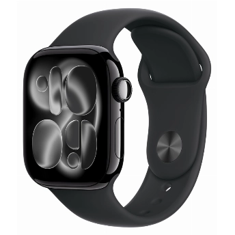 Apple Watch Series 11 42 мм, Jet Black Aluminum Black Sport Band, S/M