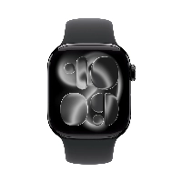 Apple Watch Series 11 42 мм, Jet Black Aluminum Black Sport Band, M/L