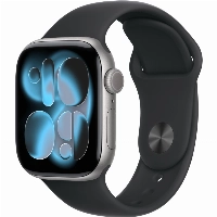 Apple Watch Series 11 42 мм, Space Gray Aluminum Black Sport Band, S/M