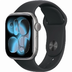 Apple Watch Series 11 42 мм, Space Gray Aluminum Black Sport Band, S/M