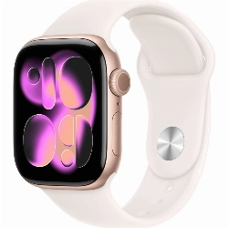 Apple Watch Series 11 42 мм, Rose Gold Aluminum Light Blush Sport Band, S/M