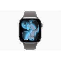 Apple Watch Series 11 46 мм, Space Gray Aluminum Stone Gray Sport Band, S/M