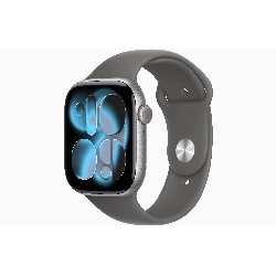 Apple Watch Series 11 46 мм, Space Gray Aluminum Stone Gray Sport Band, S/M