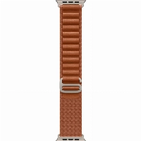 Apple Watch Ultra 3 49mm, Natural Titanium Terra Cotta Alpine Loop, S