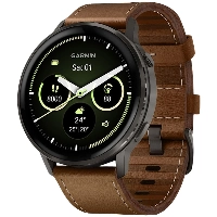 Умные часы Garmin Venu 4 45mm, 010-03014-03, Slate Black/Brown, коричневый