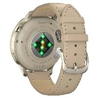 Умные часы Garmin Venu 4 41mm, 010-03013-00, Lunar Gold/Bone Light Sand Leather Band, кремовый