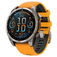 Умные часы Garmin Fenix 8, 51mm, Amoled Sapphire Titanium Spark Orange / Graphite, оранжевый (0100290511)