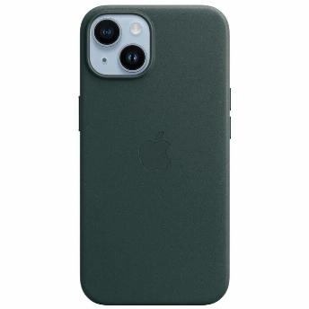 Чехол Apple для iPhone 14 Plus Leather MagSafe Forest Green (MPPA3)