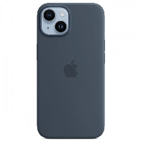 Чехол Apple для iPhone 14 Silicone MagSafe Storm Blue (MPRV3)