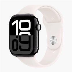 Apple Watch Series 10 42 мм, S/M 130-200 мм, Jet Black Aluminium Case GPS, Light Blush