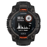 Умные часы Garmin Instinct 3 45mm, Solar Black/Black Band 0100293400