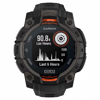 Умные часы Garmin Instinct 3 45mm, Solar Black/Black Band 0100293400