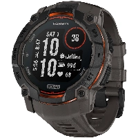Умные часы Garmin Instinct 3 50mm, Solar Black/Charcoal Band 0100293500