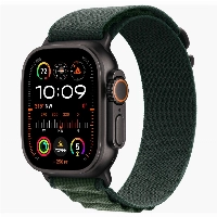 Apple Watch Ultra 2 49mm Black Titanium Case Alpine Loop, размер M, Dark Green, темно-зеленый