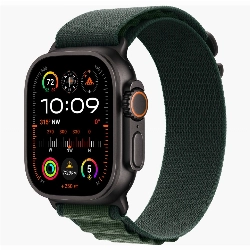 Apple Watch Ultra 2 49mm Black Titanium Case Alpine Loop, размер M, Dark Green, темно-зеленый