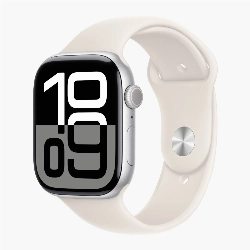 Apple Watch Series 10 42 мм, S/M 130-200 мм, Silver Aluminium Case GPS, Starlight