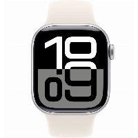 Apple Watch Series 10 42 мм, S/M 130-200 мм, Silver Aluminium Case GPS, Starlight