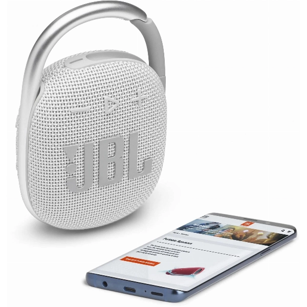 Портативная акустика JBL Clip 4, White, белый