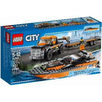 Конструктор LEGO City Off-road Vehicle with a Motorboat (60085)