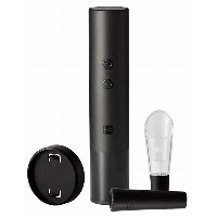 Электрический штопор с набором аксессуаров для вина 4 в 1 Circle Joy Electric Wine Set, Black, черный
