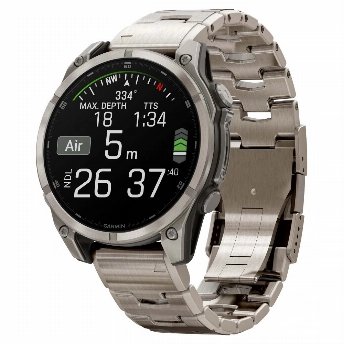 Умные часы Garmin Fenix 8, Amoled Sapphire, 47 мм, 0100290440, Titanium Graphite