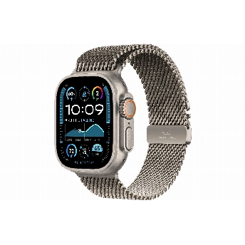 Apple Watch Ultra 2 49mm Titanium Case Milanese Loop, размер S, Natural/Natural