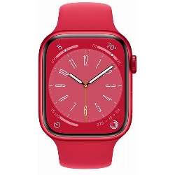 Apple Watch Series 8 41mm Aluminum Case with Sport Band, , размер S/M, Red, красный