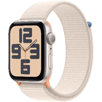 Apple Watch SE 2023 40mm Aluminum Case with Sport Loop, Starlight, "сияющая звезда"
