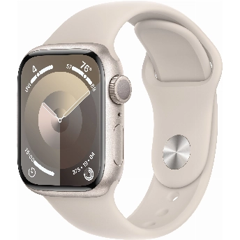Apple Watch Series 9 45mm Aluminum Case with Sport Band, , размер M/L, Starlight, "сияющая звезда"