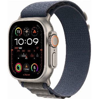 Apple Watch Ultra 2 49mm Titanium Case Alpine Loop, , размер L, Blue, синий
