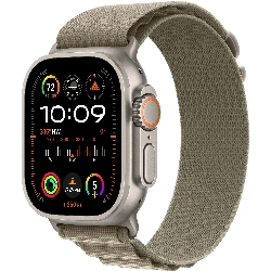 Apple Watch Ultra 2 49mm Titanium Case Alpine Loop, оливковый, размер L