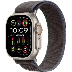 Apple Watch Ultra 2 49mm Titanium Case Trail Loop, синий/, размер S/M, Black, черный