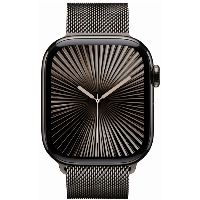 Apple Watch Series 10 46 мм, M/L 140-245 мм, Titanium Case Cellular, Milanese Loop, Black