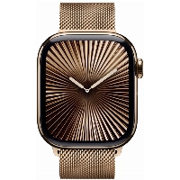 Apple Watch Series 10 46 мм, M/L 140-245 мм, Titanium Case Cellular, Milanese Loop, Gold