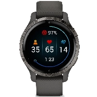 Умные часы Garmin Venu 2S Slate Bezel with  Case and Silicone Band, Graphite