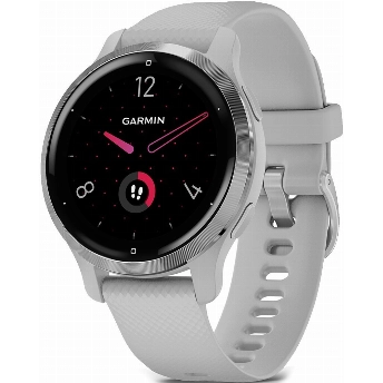 Умные часы Garmin Venu 2S  Bezel with Mist Gray Case and Silicone Band, Silver
