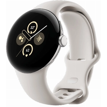 Умные часы Google Pixel Watch 2, 41мм, Polished /Porcelain, Silver, серебристый