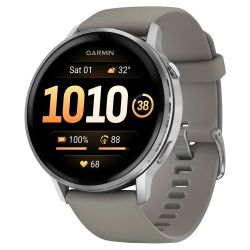 Умные часы Garmin Venu 4 45mm, 010-03014-01, Silver/Gray, серый